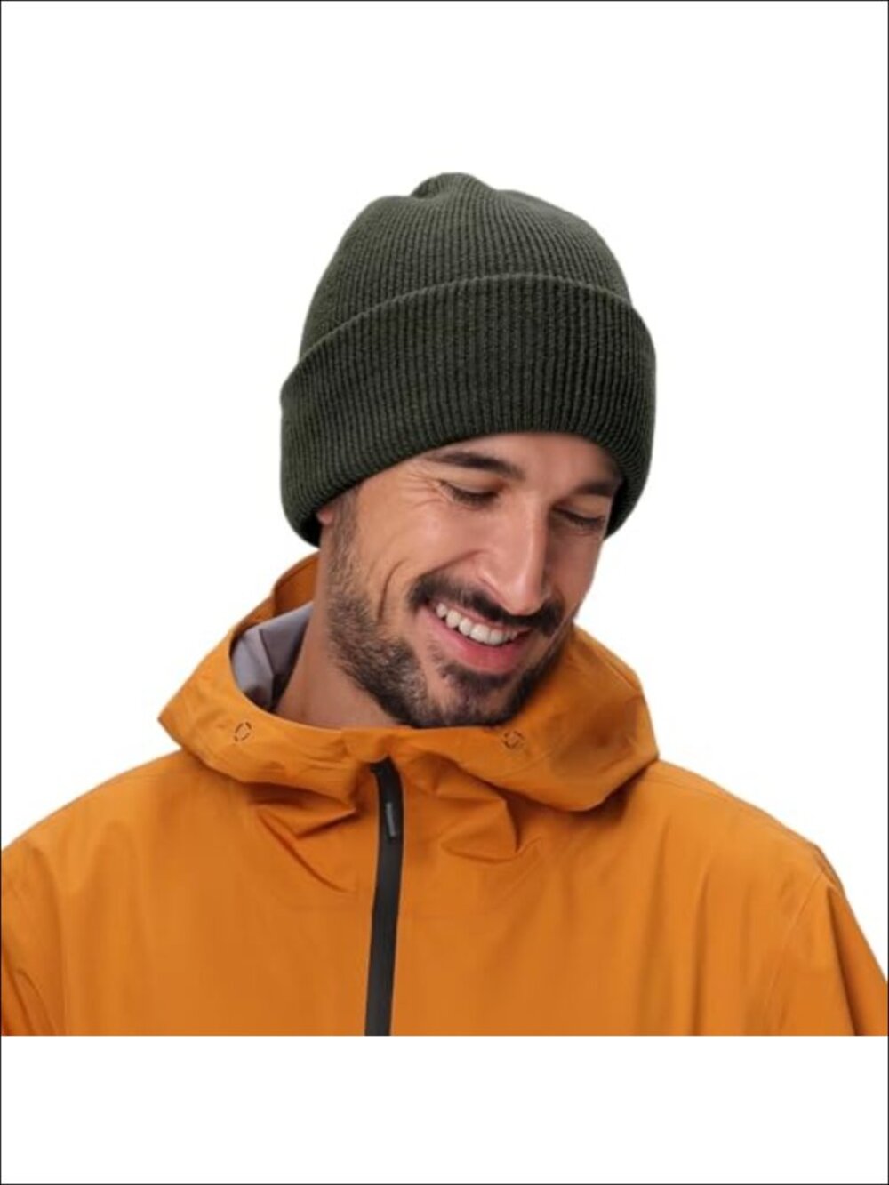 Thick Cuffed Beanie Double Layer Knit 100% Acrylic Winter Warm Skull Cap